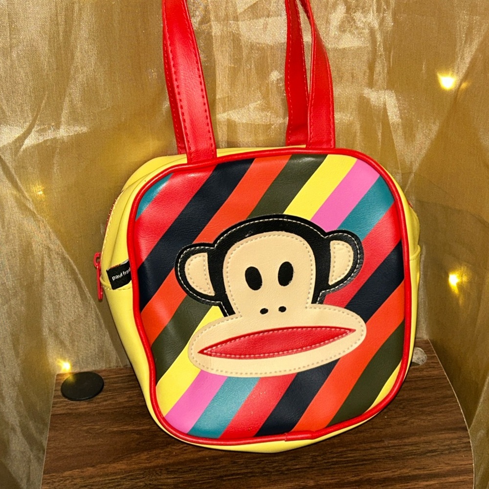 Paul Frank Red and Yellow Monkey Bag